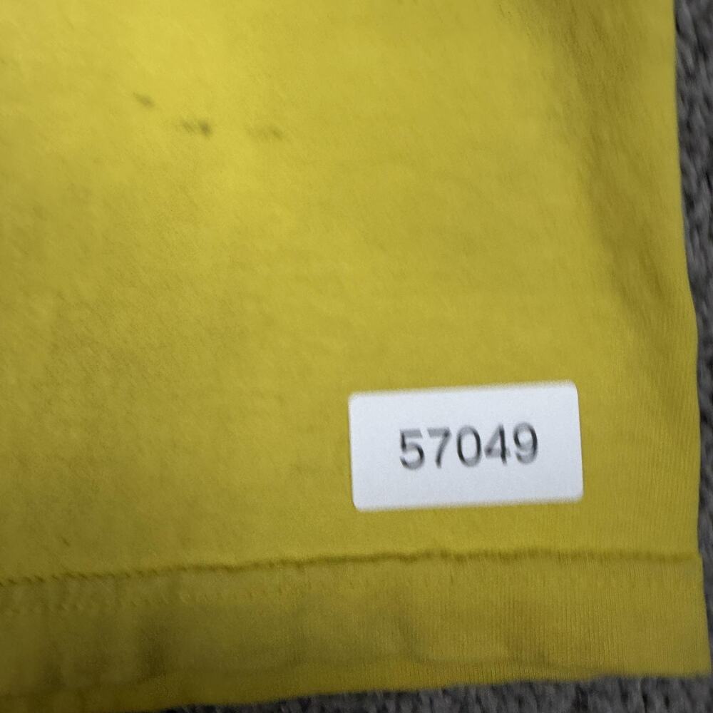 VTG Volcom Shirt Mens L Yellow Stone Logo Skateboarding Neck Cotton Regular Fit - Picture 15 of 15